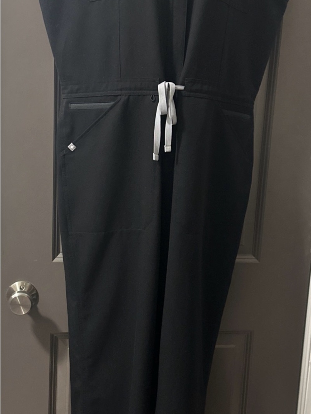 Figs Women Size XL Technical Collection Rafaela Cargo Wide Leg Jumpsuit #1001566